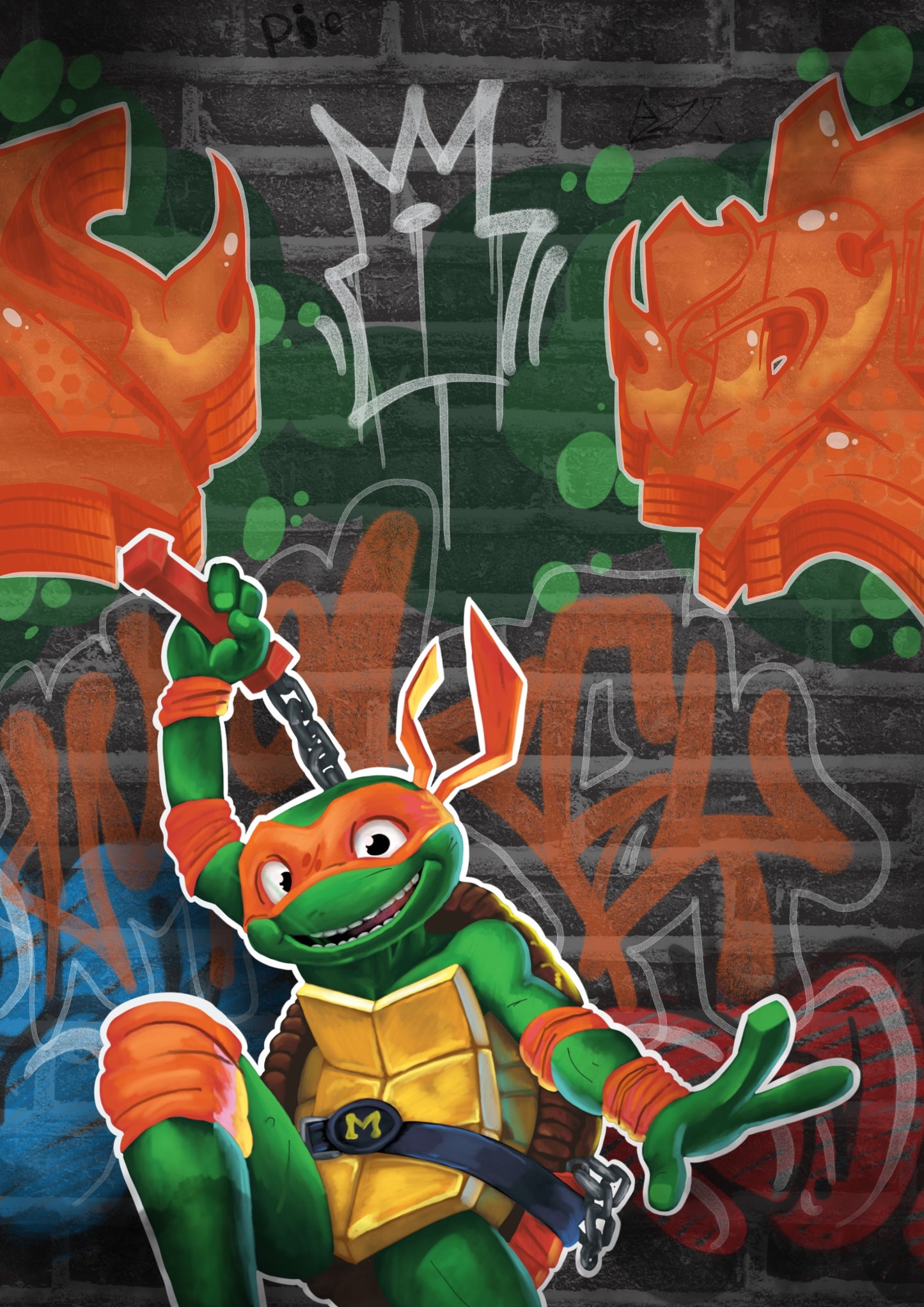 TMNT Graffiti 1/5 Digital print