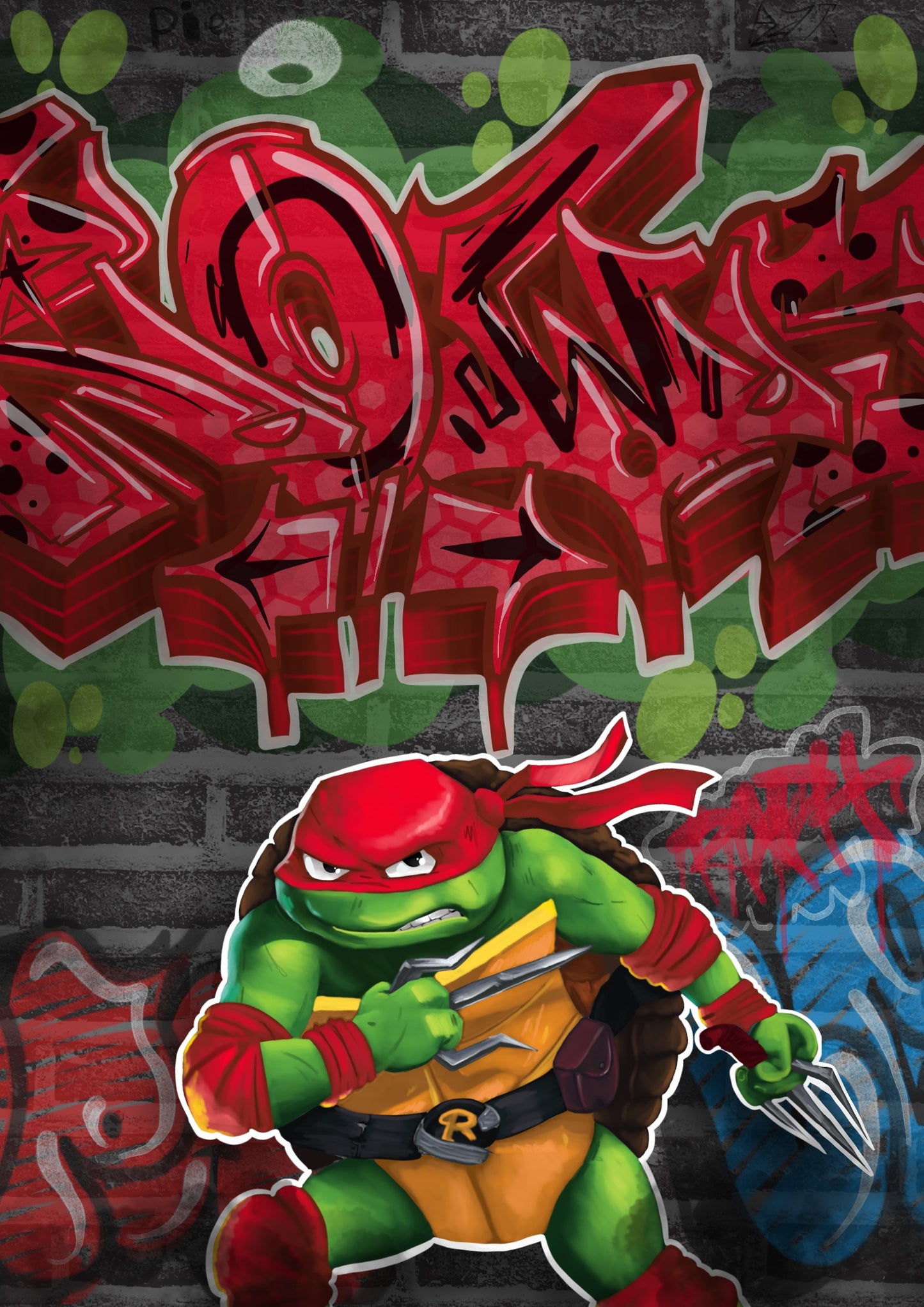 TMNT Graffiti 2/5 Digital Print